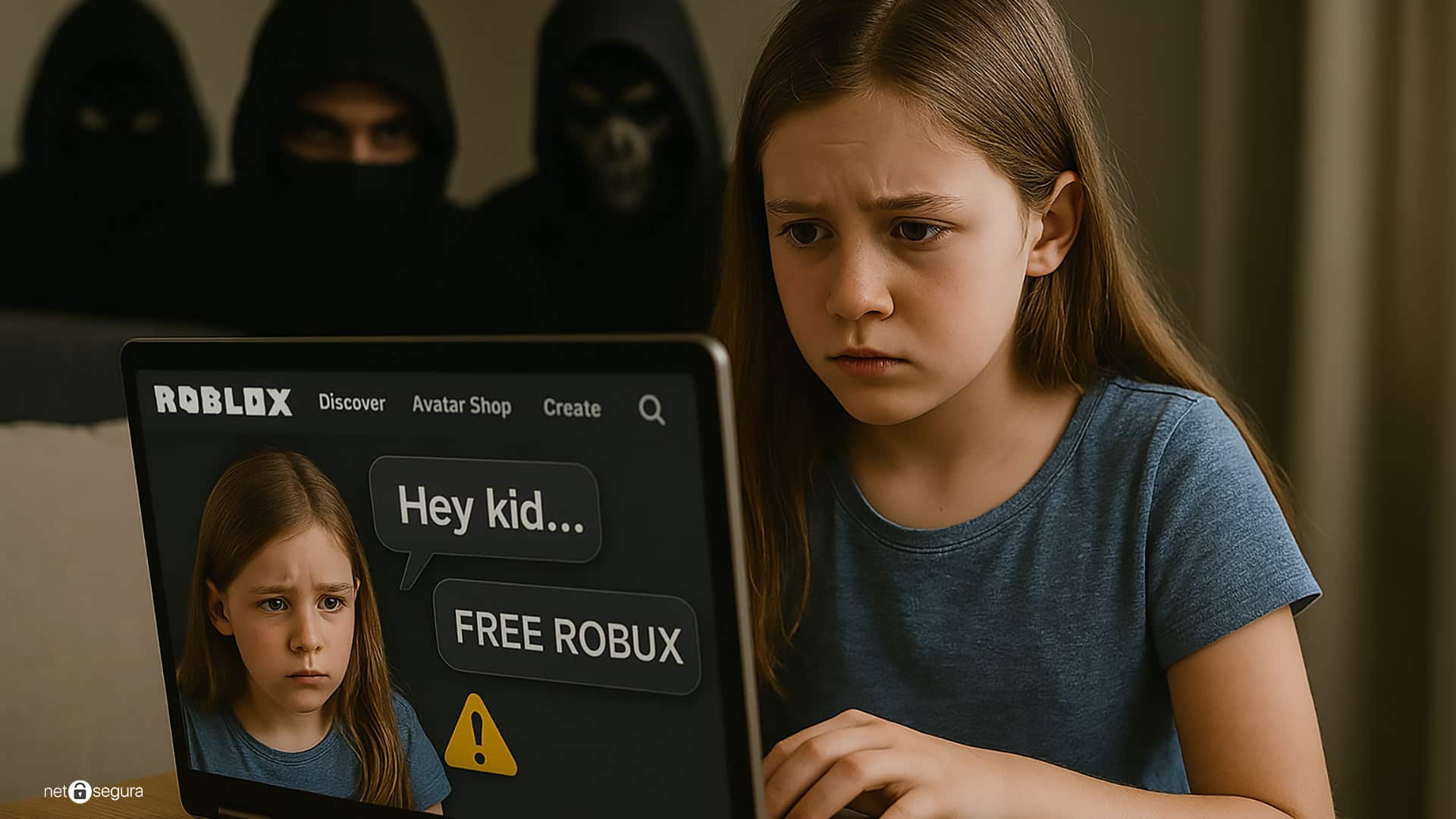 Perigos do Roblox para crianças e jovens.